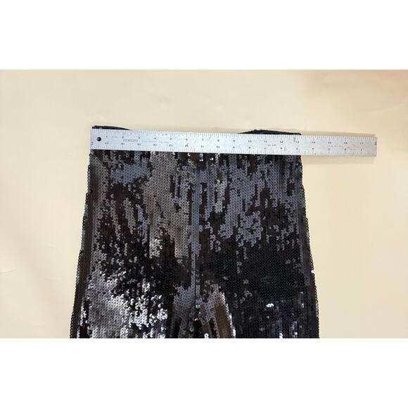 Express Super High Waisted Sequin Leggings, Size M - Picture 3 of 4